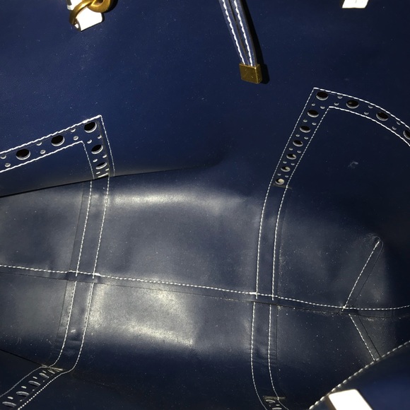 Tory Burch Block-T-Colored Block Tote - Picture 5 of 6